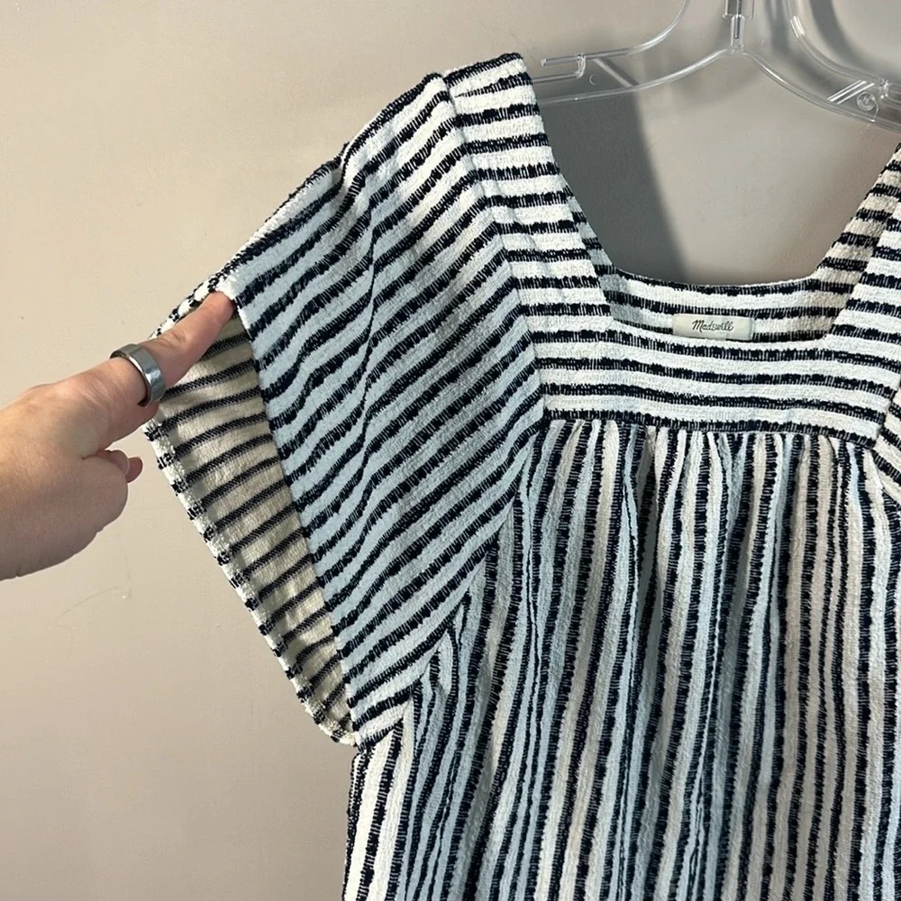 Madewell Texture & Thread Butterfly Top in Isley Stripe Top Size XS - Picture 6 of 13